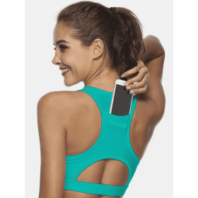 JupiterGear Cutout Scoop-Neck Tank (Color: TEAL, size: L)