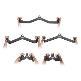 VEVOR LAT Pulldown Attachments, Cable Machine Rowing T-bar V-bar 5 Set, Tricep Pull Down Bar, Back Strength Training Rubber Coated Handle Grip (Product Size: No. 2, 3, 4, 5, 7)